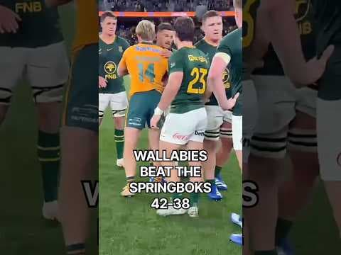 🇦🇺🇿🇦🏉 WHAT A BATTLE! SPRINGBOKS & WALLABIES SHOW RESPECT AFTER EPIC 42-38 TEST! 🔥 #brothers #rugby